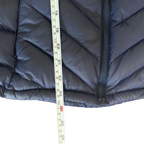 Cabela's 800 Fill Goose Down Navy Blue Nylon Puffer Vest Mens‎ S - Picture 5 of 5